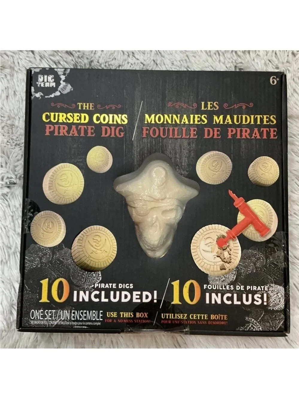 The Cursed Coins Pirate Dig Play Set – 10 Digs Treasure Kit (New)